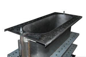 Coffrage colonne oblongue