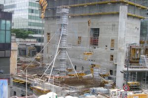 Coffrage colonnes diamètre 1m40 hauteur 16m55